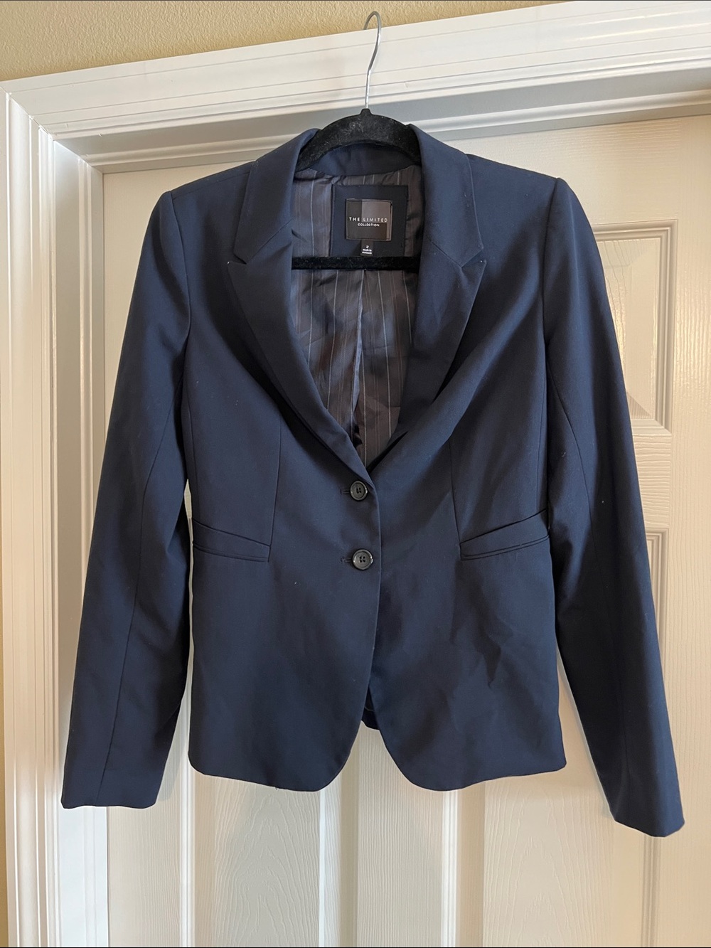 The Limited Dark Navy Two-Button Tailored Blazer